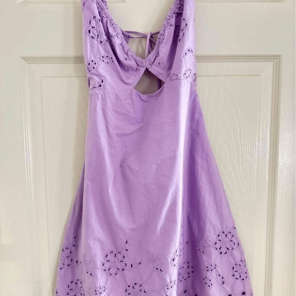 Lavender Eyelet Dress